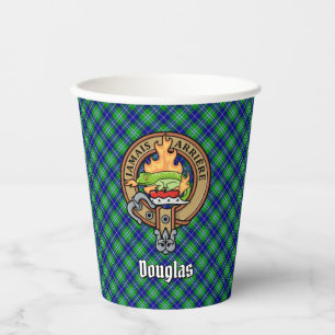 Vasos De Papel Clan Douglas Escudo por Tartán