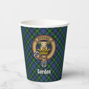 Vasos De Papel Clan Gordon Escudo sobre las tazas de papel de Tar
