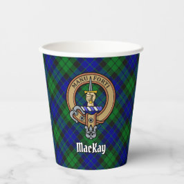 Vasos De Papel Clan MacKay Escudo sobre Tartán