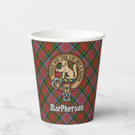 Vasos De Papel Clan MacPherson Escudo sobre tazas de papel de Tar