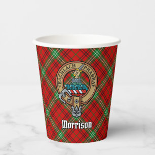 Vasos De Papel Clan Morrison Escudo sobre las tazas de papel de T
