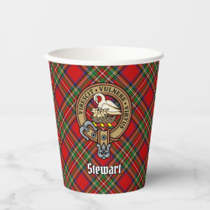 Vasos De Papel Clan Stewart Escudo Cuadros de papel