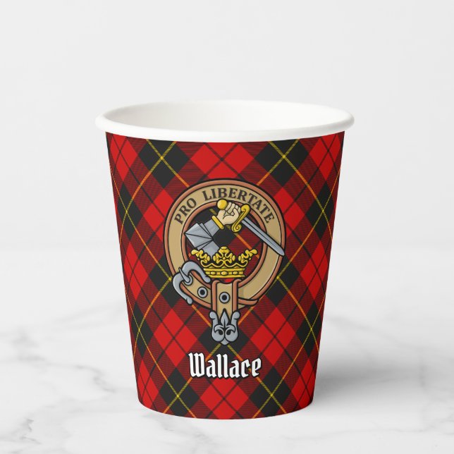 Vasos De Papel Clan Wallace Escudo Cuadros de papel (Anverso)