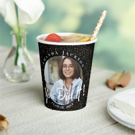 Vasos De Papel Clase de 2024 You did It Black Photo Graduation