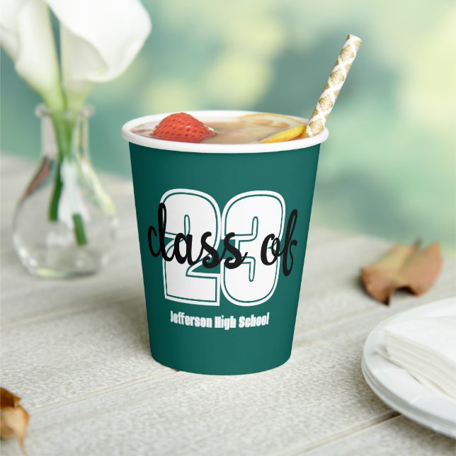 Vasos De Papel Clase de (23) tazas de papel de personalizado (in situ)