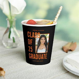 Vasos De Papel Clase De 25 Partido De Graduación De Fotografías N
