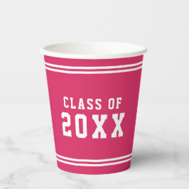 Vasos De Papel Clase de Graduación de Variedad de Color Editable 