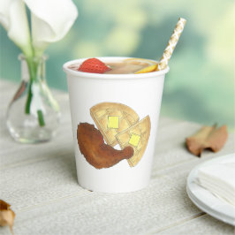 Vasos De Papel Clásica comida del Alma frita pollo frito y cena W