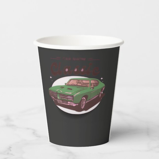 Vasos De Papel Classic Car Show  (Anverso)