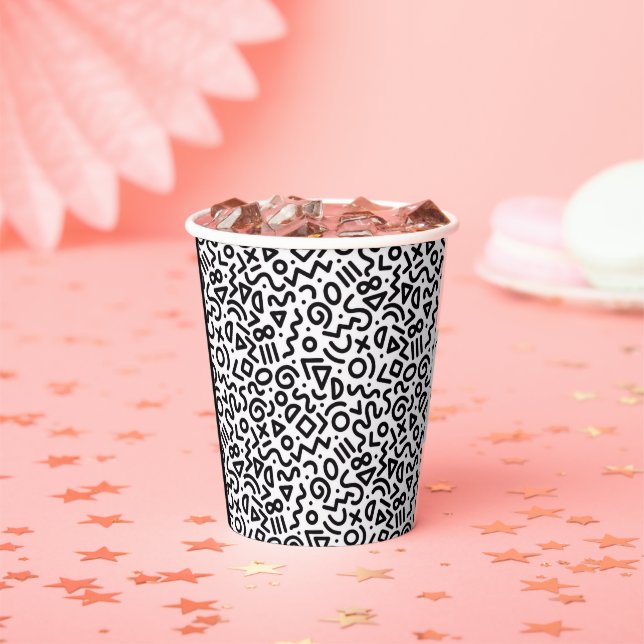 Vasos de papel "Classic Party-Time" (in situ)