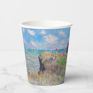 Vasos De Papel Claude Monet - Camino acantilado en Pourville