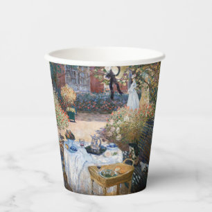 Vasos De Papel Claude Monet - El almuerzo
