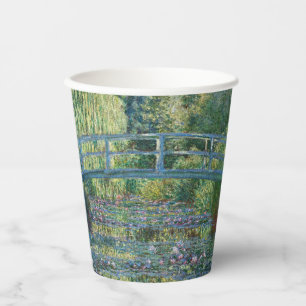 Vasos De Papel Claude Monet - estanque de Lily del Agua, Armonía 