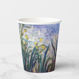 Vasos De Papel Claude Monet - Irlandeses amarillos y morados