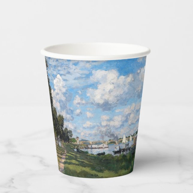 Vasos De Papel Claude Monet - La cuenca de Argenteuil (Anverso)