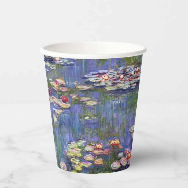 Vasos De Papel Claude Monet - Lilies de agua / Nympheas (Anverso)