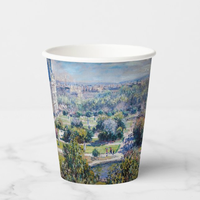 Vasos De Papel Claude Monet - Los Jardines de las Tullerías (Anverso)