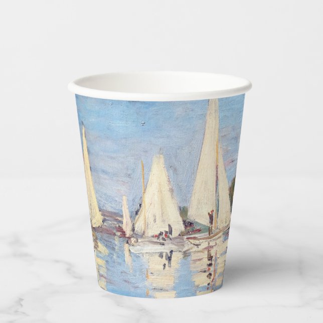 Vasos De Papel Claude Monet - Regattas en Argenteuil (Anverso)