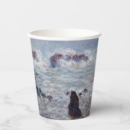 Vasos De Papel Claude Monet - Tormenta frente a la costa de Belle