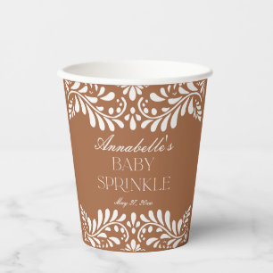 Vasos De Papel Clay Talavera Tile España Fiesta Bebé Sprinkle
