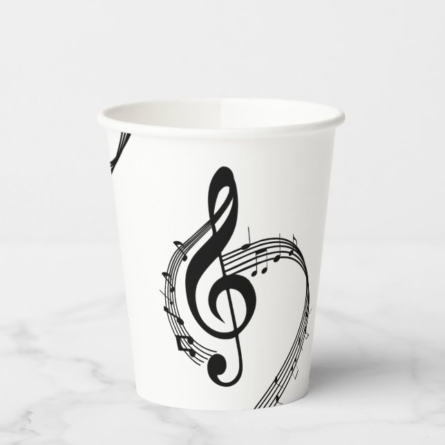 Vasos De Papel Climactic G Clef (Izquierda)