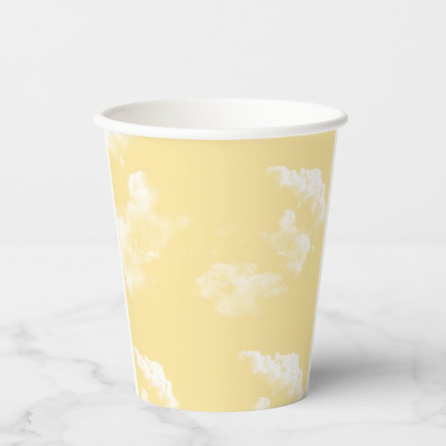 Vasos De Papel Cloud Nueve Sky: Baby Shower Personalizado disponi (Anverso)