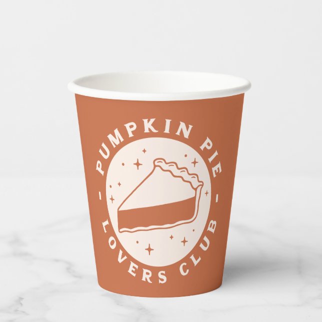 Vasos De Papel Club de amantes de la calabaza (Anverso)