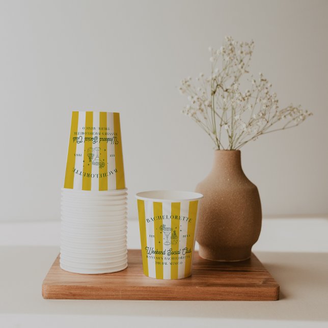 Vasos De Papel Club de cócteles de verano | Bachelorette (Subido por el creador)