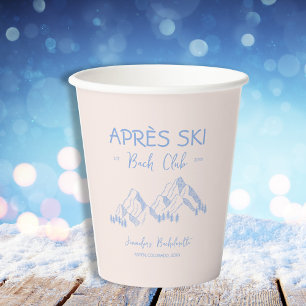 Vasos De Papel Club de Soltera de Invierno Apres Ski Bach