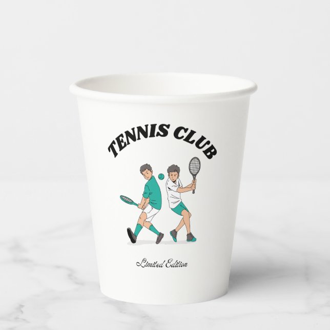Vasos De Papel Club de Tenis (Anverso)