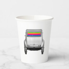 Vasos De Papel Coche + arcoiris