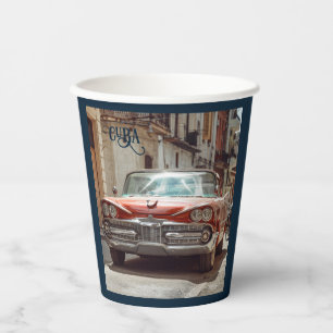 Vasos De Papel Coches de La Habana CUBA