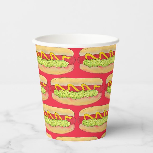 Vasos De Papel Cocina de comida Maine Red Snapper Hotdog Portland (Anverso)