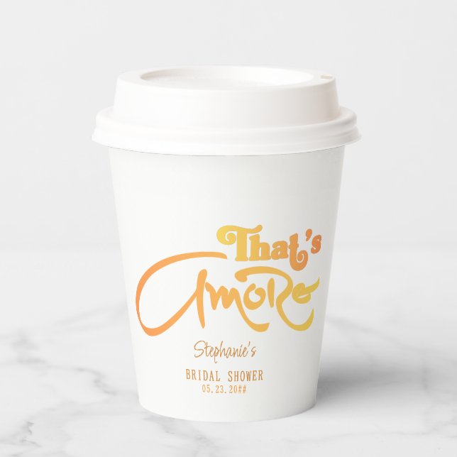 Vasos De Papel Cóctel Italiano Aperol That's Amore Despedida de S (Anverso)