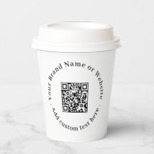 Código QR Blanco | Diseño Empresarial Moderno Mini