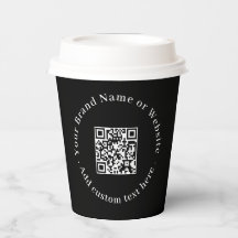 Código QR negro | Diseño promocional moderno para 