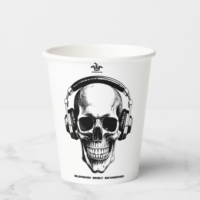 Vasos De Papel Coffee Mug Scull (Anverso)