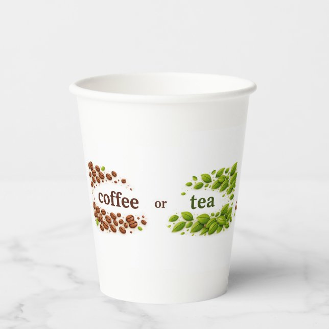 Vasos De Papel Coffee or Tea  (Anverso)