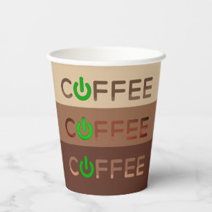 Vasos De Papel Coffee Power (Verde)