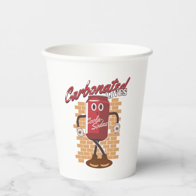 Vasos De Papel Cola de bebida de mascota (Anverso)