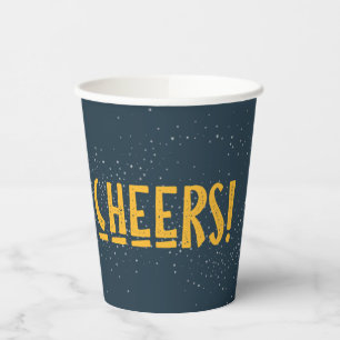 Vasos De Papel Colas de Fiestas de camping   ¡Salud!