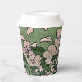 Vasos De Papel Colchón de papel con cascada de color rosa