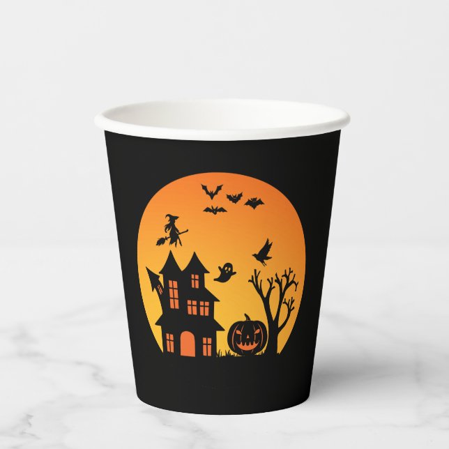 Vasos De Papel ¡Colección de fiestas de Halloween! (Anverso)