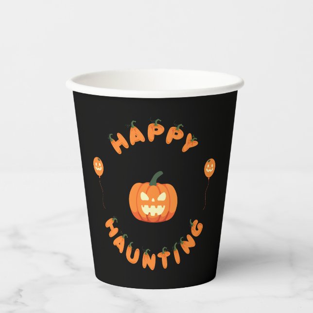 Vasos De Papel ¡Colección de fiestas de Halloween! (Anverso)