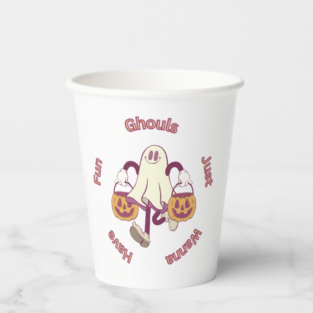 Vasos De Papel ¡Colección de fiestas de Halloween! (Anverso)
