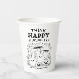 Vasos De Papel Colección de halloween de pensamientos más felices