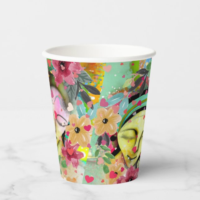 Vasos De Papel Colección de mejores amigos (Anverso)