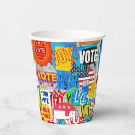 Vasos De Papel Colección de votos