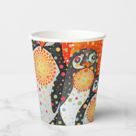 Vasos De Papel Colección fantástica de pingüinos