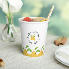 Vasos De Papel Colección Lemon Bloom